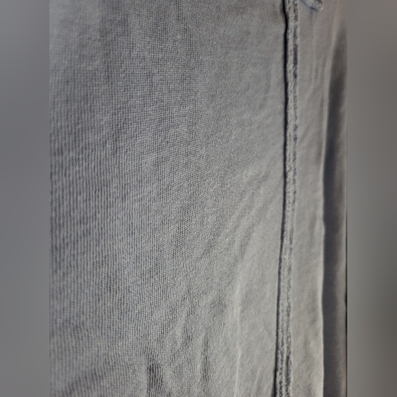 Free People Light Blue V-Neck Sweatshirt with Cream Graphic 9 - Picture 14 of 14